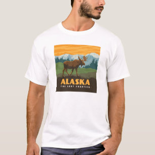 Alaska eland aan de grens t-shirt