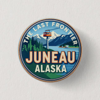 ALASKA Erfgoed van het noordelijke grensgebied Ronde Button 3,2 Cm