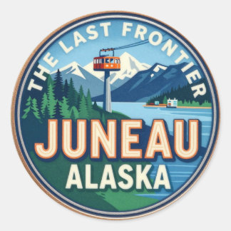 ALASKA Erfgoed van het noordelijke grensgebied Ronde Sticker