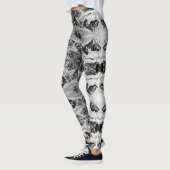  Alaska eskimo Malamute sled race Leggings (Links)