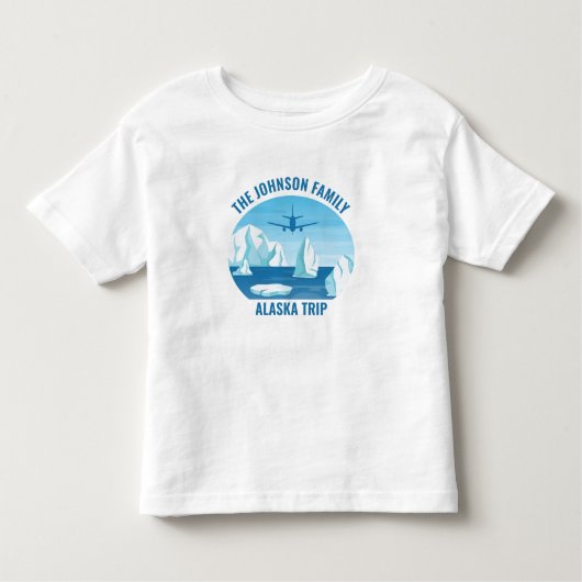 Alaska Family Vacation Custom Cool Glacier Kinder Shirts (Voorkant)