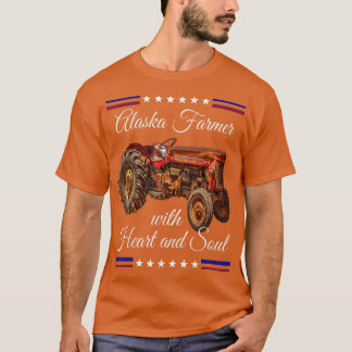 Alaska Farmer Retro T-shirt