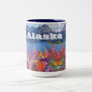 Alaska Fireweed 15oz Coffee-Mok Tweekleurige Koffiemok