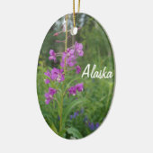 Alaska Fireweed kerstversiering Keramisch Ornament (Links)