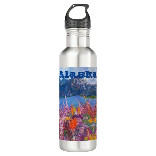 Alaska Fireweed Waterfles Waterfles (Voorkant)