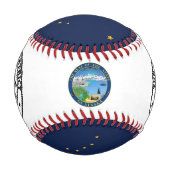 Alaska Flag, Alaska, Monogramme / Balles de baseba (Dos)