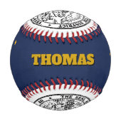 Alaska Flag, Alaska, Monogramme / Balles de baseba (Devant)