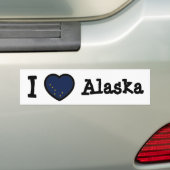 Alaska Flag Bumpersticker (Op auto)
