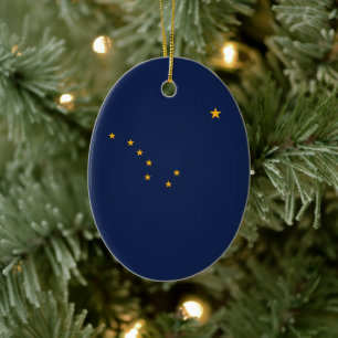 Alaska Flag Keramisch Ornament