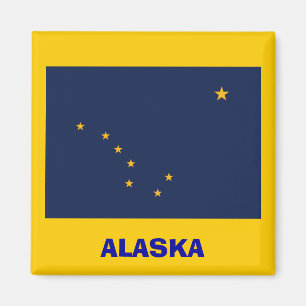 Alaska* Flag Magnet/Alaska Sjunker Magneten