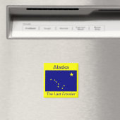 Alaska Flag Magnet Magneet (Insitu (Vaatwasser))