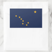 Alaska Flag Rechthoekige Sticker (Tas)