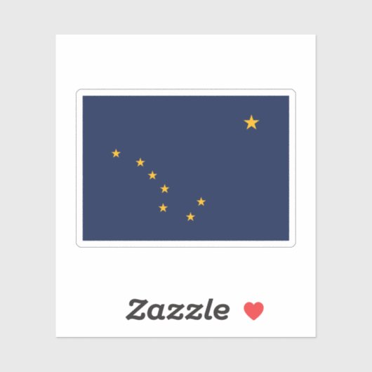 Alaska Flag Sticker (Vel)