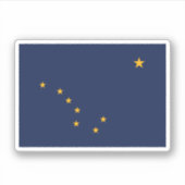 Alaska Flag Sticker (Voorkant)