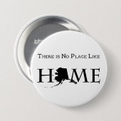 Alaska geen plek als thuis ronde button 7,6 cm (Voorkant /achterkant)