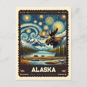 Alaska   geïnspireerd door Vincent Van Gogh Briefkaart