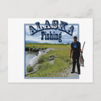 Alaska Gevist door de rivier de Alaska Briefkaart