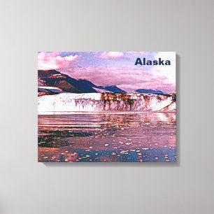 Alaska Glacier Canvas Afdruk