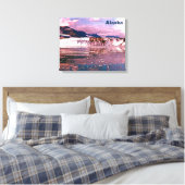 Alaska Glacier Canvas Afdruk (Insitu (Slaapkamer))