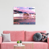Alaska Glacier Canvas Afdruk (Insitu (Woonkamer))