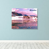 Alaska Glacier Canvas Afdruk (Insitu (Houten vloer))