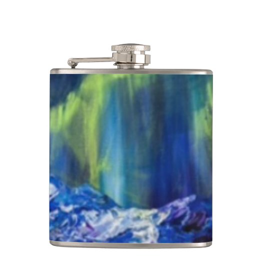 Alaska Gletsjer Reflectie Flask Heupfles (Voorkant)