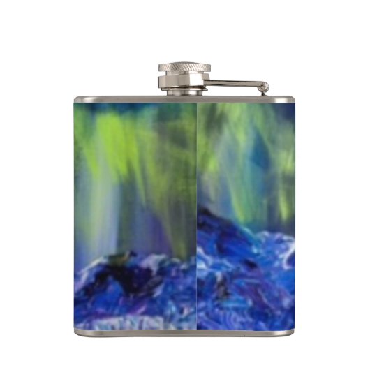 Alaska Gletsjer Reflectie Flask Heupfles (Achterkant)
