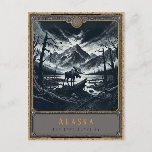 Alaska | Gotische kunst Briefkaart (Voorkant)