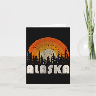 Alaska - grappige natuur vintage wandelen 60s 70s kaart