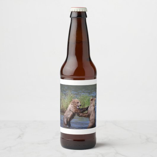 Alaska - Grizzly 5 Bier Etiket (Voorkant)