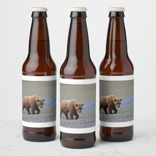 Alaska - Grizzly 9 Bier Etiket (Flessen)