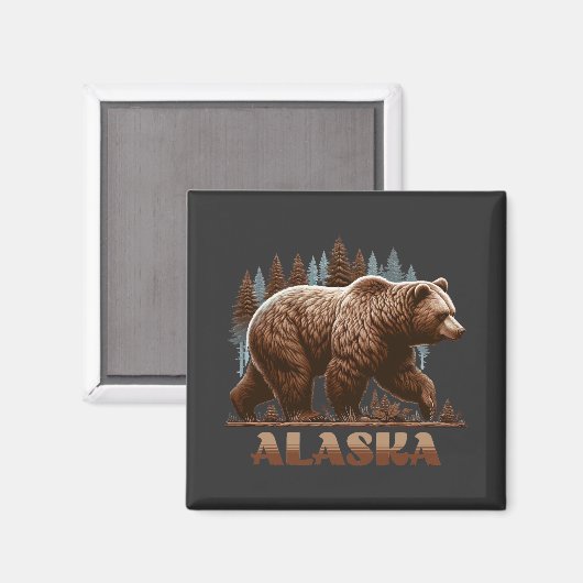 Alaska Grizzly Beer Magneet (Voorkant / Achterkant)