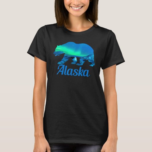 Alaska Grizzly Polar Bear Nature Winter T-shirt (Voorkant)