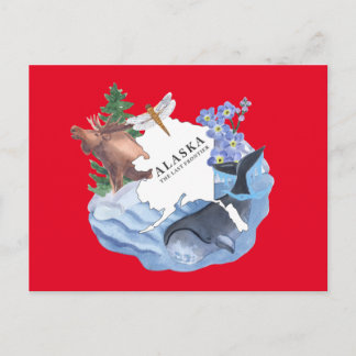 Alaska het Briefkaart van de laatste grensstaat