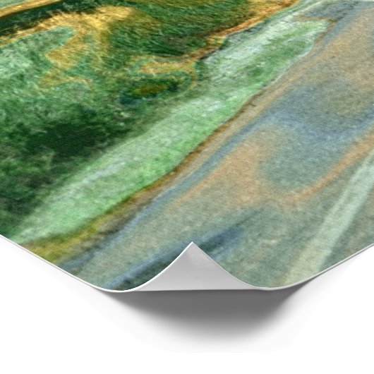 Alaska Highway Logging Truck Transport Art Poster (Hoek)