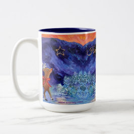 Alaska Holiday Stars Kapitein Cook Hotel Kerstmis Tweekleurige Koffiemok