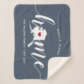 Alaska Home State Personalized Sherpa Deken (Voorkant)