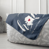 Alaska Home State Personalized Sherpa Deken