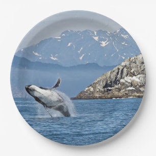 Alaska Humpback Whale Wildlife Foto Papieren Bordje