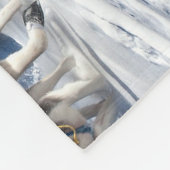Alaska Husky Dog Sled Race Fleece Deken (Hoek)