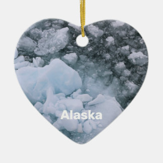 Alaska Icebergs in Yakutat Bay Hubbard Glacier Keramisch Ornament