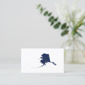 Alaska in Blue en Gold Visitekaartje (Staand voorkant)