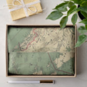  Alaska-kaart (1900) Tissuepapier (Geschenk)