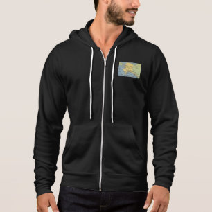  Alaska-kaart - Bering Straat, Nome, Barrow Hoodie