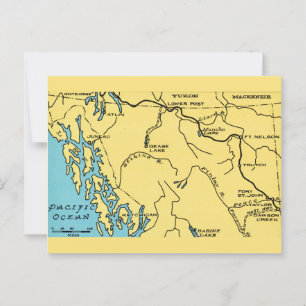 Alaska Kaart Briefkaart