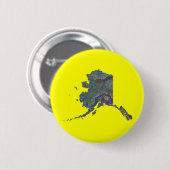 Alaska Kaart Button (Voorkant /achterkant)