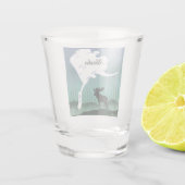Alaska Kaart en Moose Shot Glas (Achterkant)