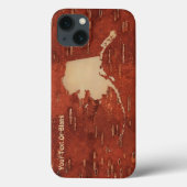 Alaska-kaart op binnenste baarmoedervlek Case-Mate iPhone case (Achterkant)