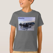 Alaska Killer Whales Stamp T-shirt (Voorkant)