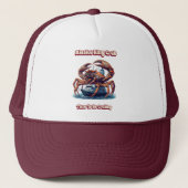 Alaska King Crab Tijd om Crabby te zijn Trucker Pet (Voorkant)